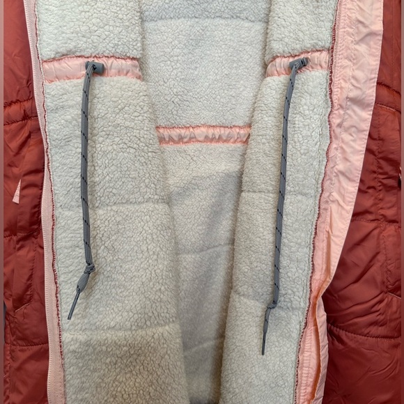 New Columbia Women's Flash Challenger Sherpa Lined Long Jacket size XXL IN PEACH - Picture 10 of 11